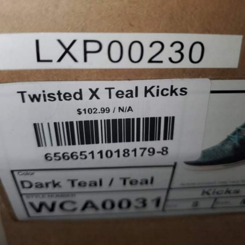Twisted X Teal Kicks